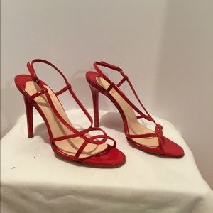 Patent leather sandal